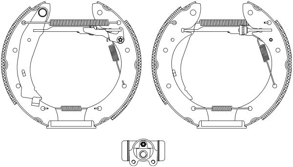 HELLA PAGID Комплект тормозных колодок 8DB 355 004-391